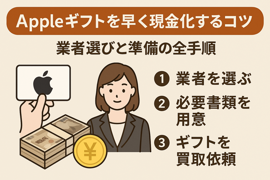 Appleギフトを早く現金化するコツ｜業者選びと準備の全手順